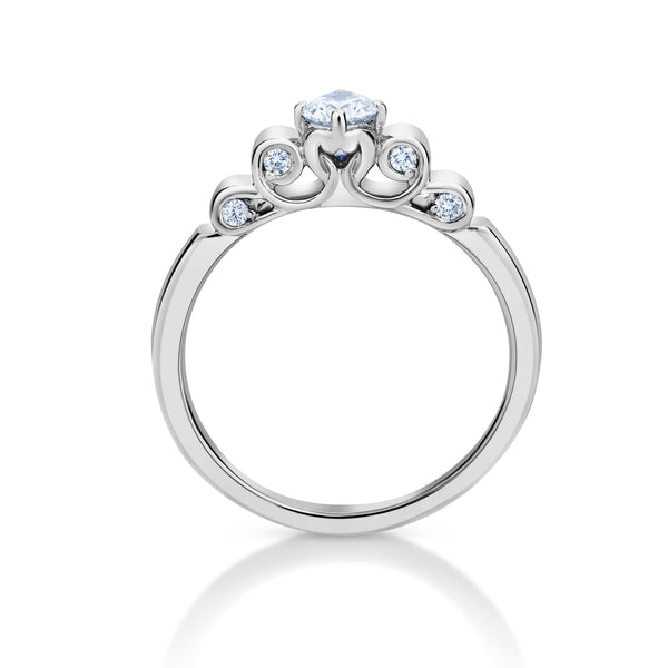 Jewelove™ Rings Designer Platinum Solitaire Ring with 0.30 cts. Solitaire for Women JL PT 1080