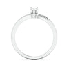 Jewelove™ Rings Designer Platinum Solitaire Ring with Diamond Accents JL PT 969