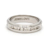 Jewelove™ Rings Designer Platinum Wedding Bands with Diamonds SJ PTO 239