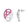 Jewelove™ Earrings Designer Platinum with Diamond Earrings for Women JL PT E NL8526