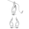 Jewelove™ Pendants & Earrings Pendant Set Designer Platinum with Diamond Pendant Set JL PT P BT 81-D
