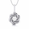 Jewelove™ Pendants & Earrings Pendant Designer Platinum with Diamond Solitaire Pendant Set for Women JL PT PE 76E