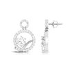 Jewelove™ Pendants & Earrings Designer Platinum with Diamond Solitaire Pendant Set for Women JL PT PE 76F