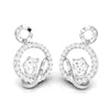 Jewelove™ Pendants & Earrings Designer Platinum with Diamond Solitaire Pendant Set for Women JL PT PE 76F