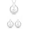 Jewelove™ Pendants & Earrings Pendant Set Designer Platinum with Diamond Solitaire Pendant Set for Women JL PT PE 76G