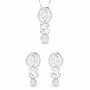Jewelove™ Pendants & Earrings Pendant Set Designer Platinum with Diamond Solitaire Pendant Set for Women JL PT PE 78A