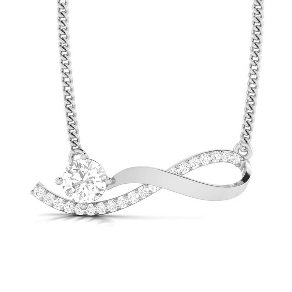 Jewelove™ Pendants & Earrings Pendant only Designer Platinum with Diamond Solitaire Pendant Set for Women JL PT PE 79D