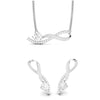 Jewelove™ Pendants & Earrings Pendant Set Designer Platinum with Diamond Solitaire Pendant Set for Women JL PT PE 79D