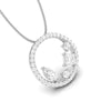 Jewelove™ Pendants & Earrings Designer Platinum with Diamond Solitaire Pendant Set for Women JL PT PE 84A