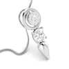 Jewelove™ Pendants & Earrings Designer Platinum with Diamond Solitaire Pendant Set JL PT PE 78E