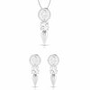 Jewelove™ Pendants & Earrings Pendant Set Designer Platinum with Diamond Solitaire Pendant Set JL PT PE 78E