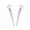 Jewelove™ Pendants & Earrings Designer Platinum with Solitaire Pendant Set for Women JL PT PE 76D