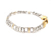 Jewelove™ Bangles & Bracelets Designer Platinum & Yellow Gold Bracelet for Men JL PTB 750