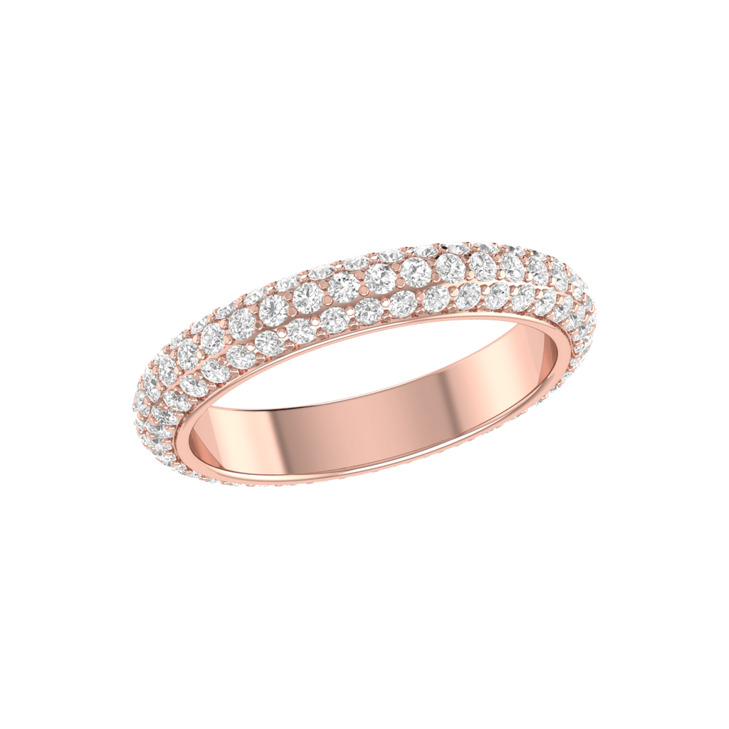 Jewelove™ Rings Designer Rose Gold Diamond Wedding Ring JL AU RD RN 9295R