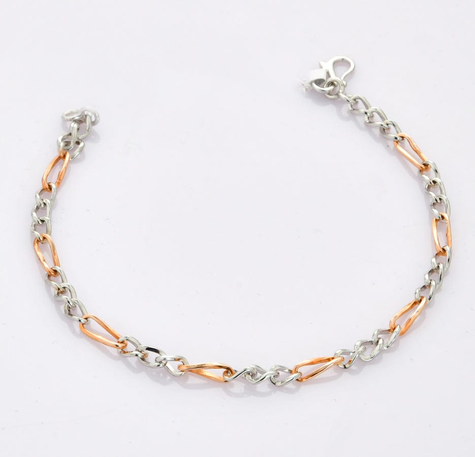 Gold Plated Double Link Charm Bracelet For Men OnlineKollam Supreme