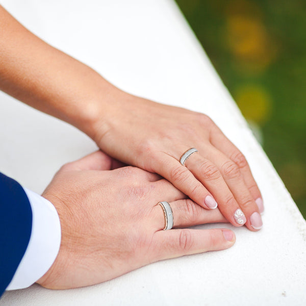 unique wedding bands for brides Georg Jensen Fushion Ring customize online  platinum diamonds