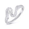 Jewelove™ Rings Designer Solitaire Platinum Couple Rings JL PT 583