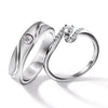 Jewelove™ Rings Both / SI IJ Designer Solitaire Platinum Couple Rings JL PT 583