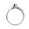 Designer Solitaire Ring for Women made in Platinum SJ PTO 299 in India