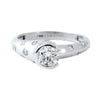 Designer Solitaire Ring for Women made in Platinum SJ PTO 299 - Suranas Jewelove
 - 3