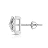 Jewelove™ Earrings Designer Square Platinum Diamond  Earrings JL PT E OLS 2