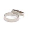 Jewelove™ Rings Designer Textured Platinum Couple Rings JL PT 1109