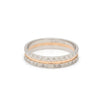 Jewelove™ Rings Designer Unisex Platinum & Rose Gold Couple Rings JL PT 1120