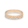 Jewelove™ Rings Designer Unisex Platinum & Rose Gold Couple Rings JL PT 1122