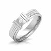 Jewelove™ Rings Men's Band only Desinger Platinum Single Diamond Couple Ring JL PT CB 111