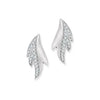 Dew Drops Platinum Earrings with Diamonds SJ PTO E 122
