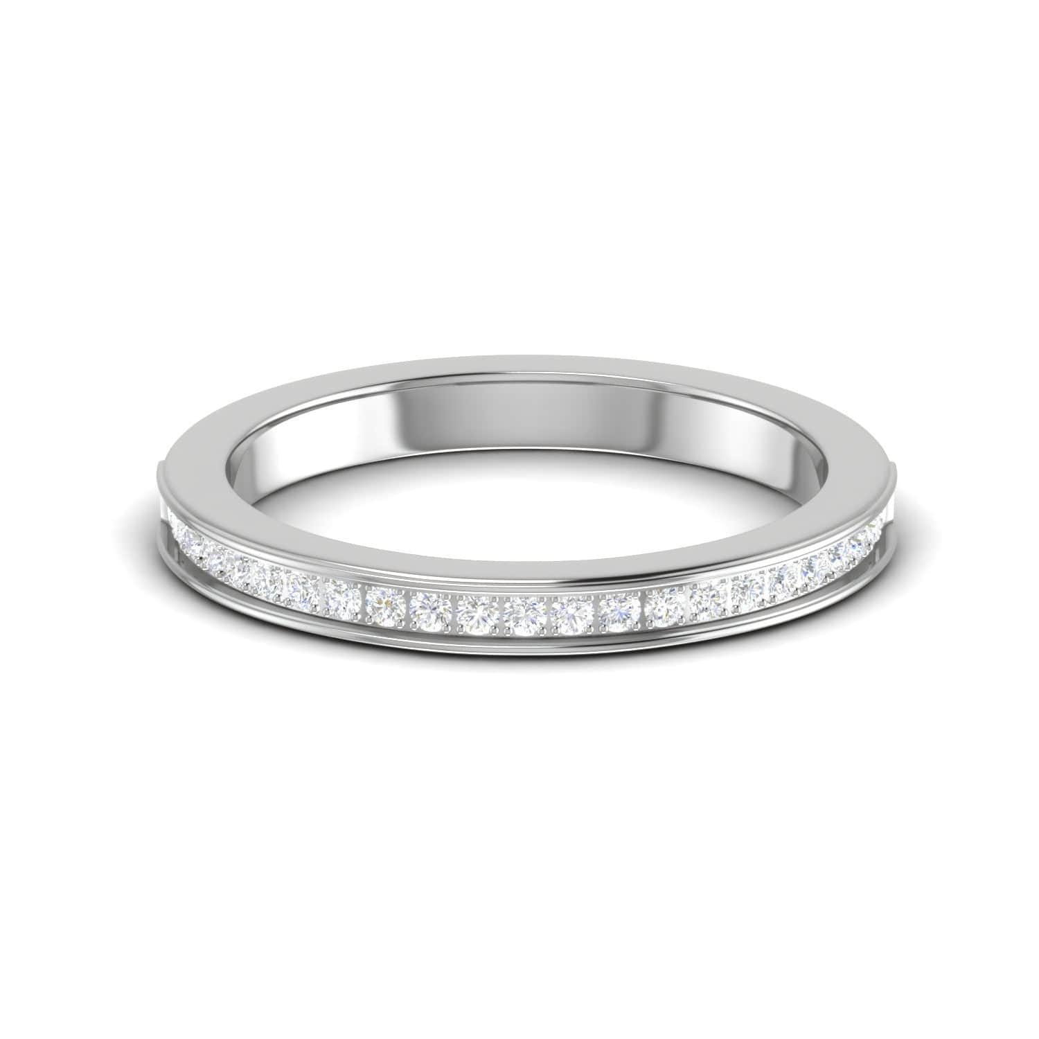 Ladies Platinum Milgrain Wedding Rings — Laser Engraving Service