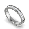 Jewelove™ Rings Diamond Half Eternity Platinum Ring for Women JL PT WB RD 143