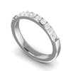 Jewelove™ Rings Diamond Half Eternity Platinum Ring for Women JL PT WB RD 144