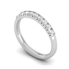 Jewelove™ Rings Diamond Half Eternity Platinum Ring for Women JL PT WB RD 147
