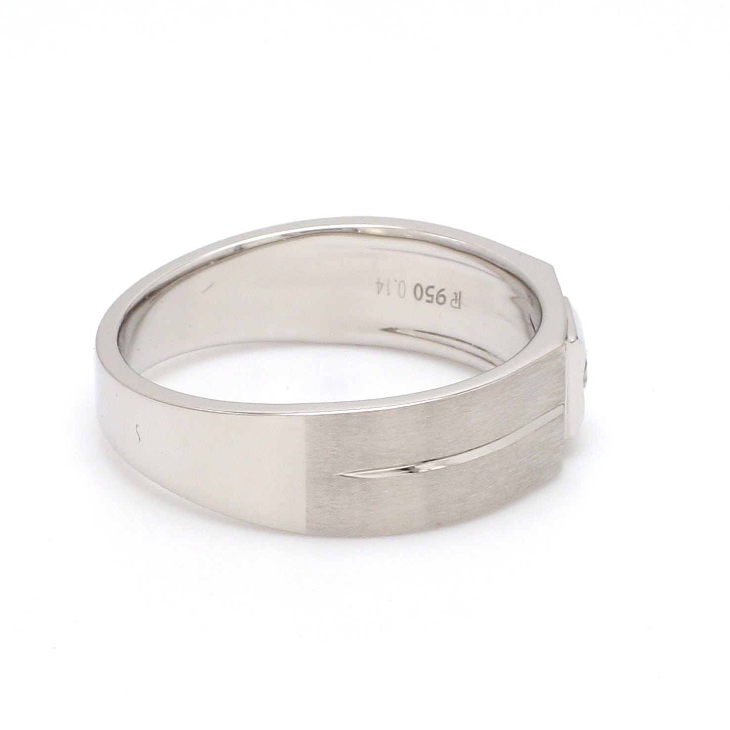 Jewelove™ Rings Diamond Platinum Ring for Men JL PT 1110