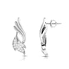 Jewelove™ Earrings Diamond Platinum Wings Earrings for Women JL PT E BT 42-H
