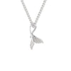 Jewelove™ Pendants Dolphin’s Tail Platinum Diamonds Pendant for Women JL PT P 1276