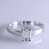E VVS1 Emerald Cut Diamond Solitaire Ring SJ R 2304 in India