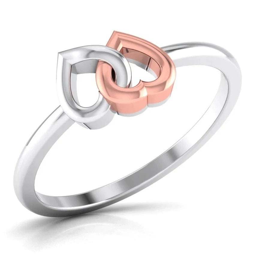 Engraved 0.03 Carat Diamond Matching Wedding Rings Set Rose Gold Plated –  Gullei