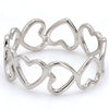 Side View of Eternity of Hearts Plain Platinum Ring JL PT 551 for Women