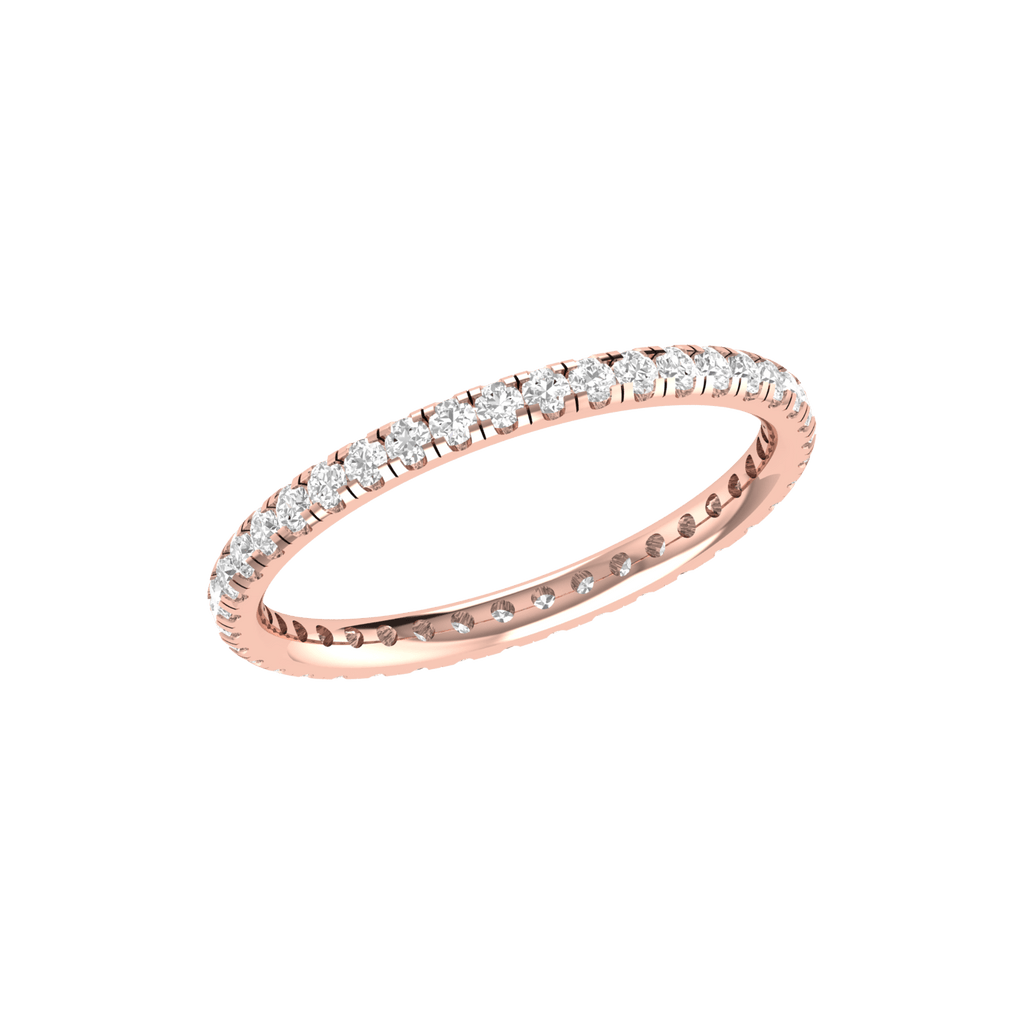 Jewelove™ Rings Eternity Rose Gold Diamond Wedding Ring JL AU RD RN 9274R