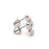 Jewelove™ Earrings Evara Platinum Rose Gold Diamond Cut Earrings for Women JL PT E 253