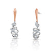 Jewelove™ Earrings SI IJ Evara Platinum Rose Gold Diamonds Earrings for Women JL PT E 265