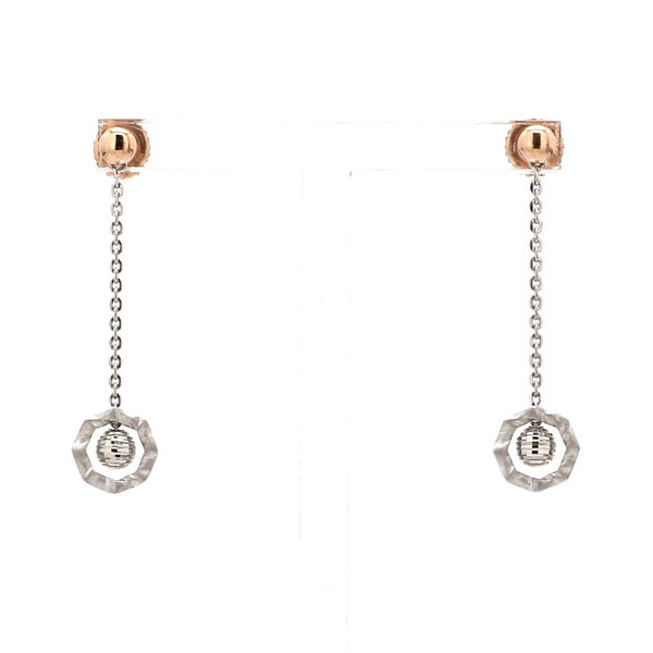 Jewelove™ Earrings Evara Platinum Rose Gold Earrings for Women JL PT E 254
