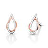 Jewelove™ Earrings Evara Platinum Rose Gold Earrings for Women JL PT E 258