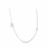 Jewelove™ Chains Evara Platinum & Rose Gold Necklace with Diamonds for Women JL PT N 187