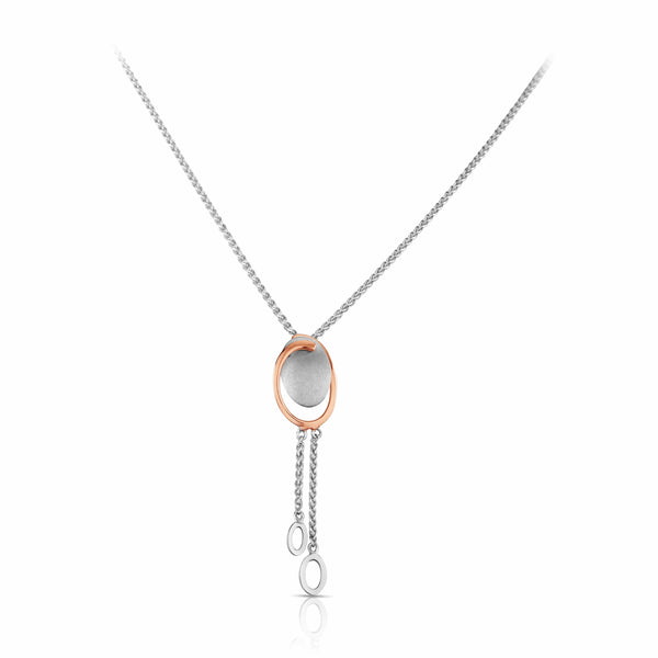 Jewelove™ Pendants & Earrings Pendant Set Evara Platinum & Rose Gold Pendant Set JL PT P E 259