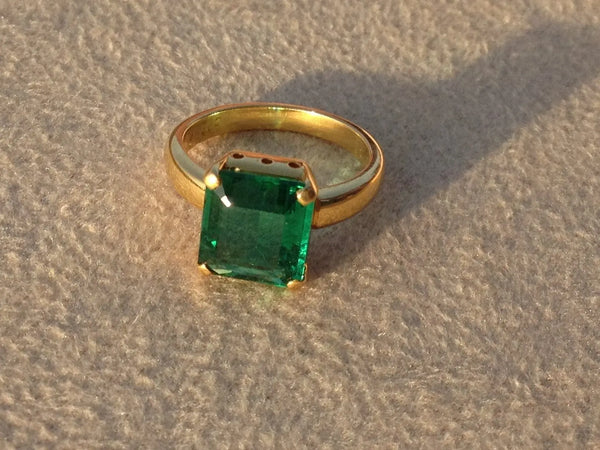 Exceptional Natural Emerald Ring SJ R 652 in India