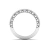 Jewelove™ Rings Exquisite Half Eternity Platinum Ring with Diamonds JL PT 443