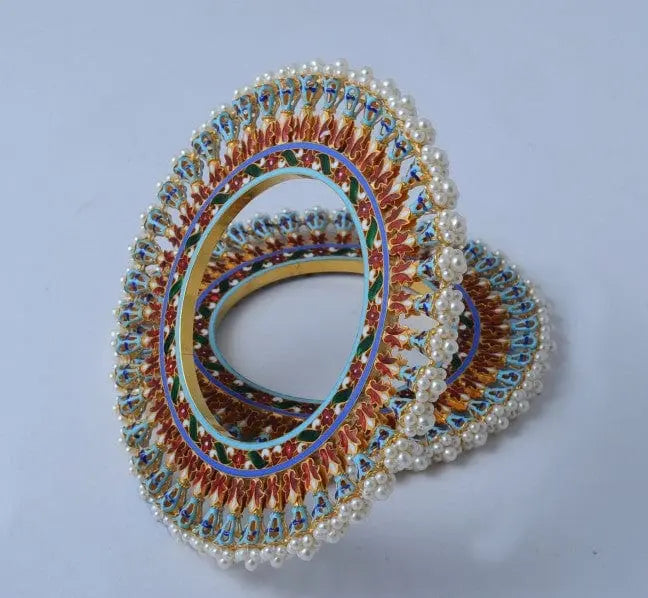 Famous Pearl Bangdi Bangle Pair by Suranas Jewelove in India